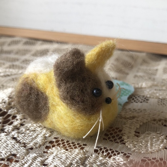 One handmade needle Felted cats kittens - Picture 9 of 14